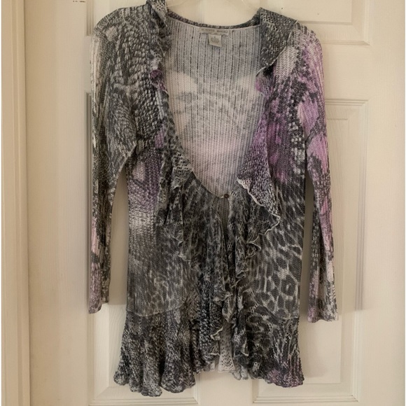 Alberto Makali Sz. S Ruffled Cardigan - Picture 2 of 4